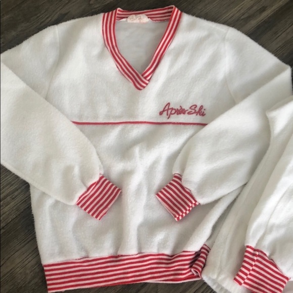 ⭐️ Vintage Apres Ski 2 Piece Fleece Set XS - Picture 2 of 10